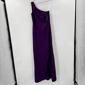 Lulu's One Shoulder Maxi Dress Purple Size Medium